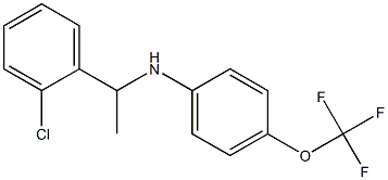 N-[1-(2-chlorophenyl)ethyl]-4-(trifluoromethoxy)aniline Struktur