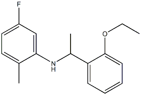 N-[1-(2-ethoxyphenyl)ethyl]-5-fluoro-2-methylaniline Struktur