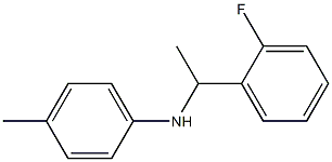 N-[1-(2-fluorophenyl)ethyl]-4-methylaniline Struktur