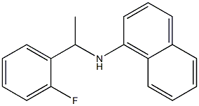 N-[1-(2-fluorophenyl)ethyl]naphthalen-1-amine Struktur