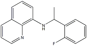 N-[1-(2-fluorophenyl)ethyl]quinolin-8-amine Struktur