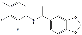 N-[1-(2H-1,3-benzodioxol-5-yl)ethyl]-2,3,4-trifluoroaniline Struktur