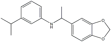 N-[1-(2H-1,3-benzodioxol-5-yl)ethyl]-3-(propan-2-yl)aniline Struktur