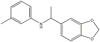 N-[1-(2H-1,3-benzodioxol-5-yl)ethyl]-3-methylaniline Struktur