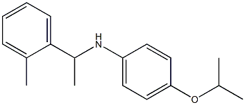 N-[1-(2-methylphenyl)ethyl]-4-(propan-2-yloxy)aniline Struktur