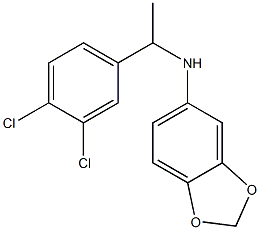 N-[1-(3,4-dichlorophenyl)ethyl]-2H-1,3-benzodioxol-5-amine Struktur