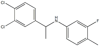 N-[1-(3,4-dichlorophenyl)ethyl]-3-fluoro-4-methylaniline Struktur