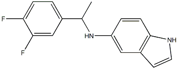 N-[1-(3,4-difluorophenyl)ethyl]-1H-indol-5-amine Struktur