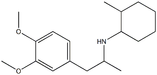 N-[1-(3,4-dimethoxyphenyl)propan-2-yl]-2-methylcyclohexan-1-amine Struktur