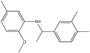 N-[1-(3,4-dimethylphenyl)ethyl]-2-methoxy-5-methylaniline Struktur