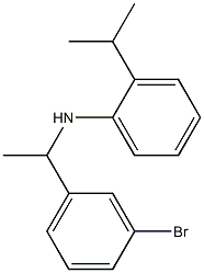 N-[1-(3-bromophenyl)ethyl]-2-(propan-2-yl)aniline Struktur