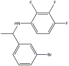 N-[1-(3-bromophenyl)ethyl]-2,3,4-trifluoroaniline Struktur