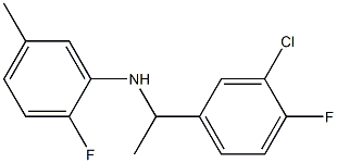 N-[1-(3-chloro-4-fluorophenyl)ethyl]-2-fluoro-5-methylaniline Struktur