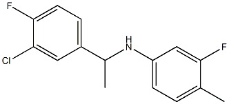 N-[1-(3-chloro-4-fluorophenyl)ethyl]-3-fluoro-4-methylaniline Struktur