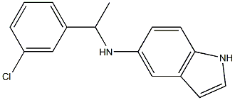 N-[1-(3-chlorophenyl)ethyl]-1H-indol-5-amine Struktur