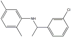 N-[1-(3-chlorophenyl)ethyl]-2,5-dimethylaniline Struktur