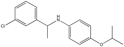 N-[1-(3-chlorophenyl)ethyl]-4-(propan-2-yloxy)aniline Struktur