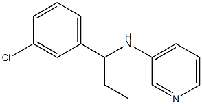 N-[1-(3-chlorophenyl)propyl]pyridin-3-amine Struktur