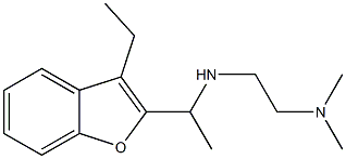 N'-[1-(3-ethyl-1-benzofuran-2-yl)ethyl]-N,N-dimethylethane-1,2-diamine Struktur