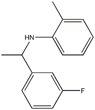 N-[1-(3-fluorophenyl)ethyl]-2-methylaniline Struktur