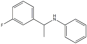 N-[1-(3-fluorophenyl)ethyl]aniline Struktur