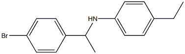 N-[1-(4-bromophenyl)ethyl]-4-ethylaniline Struktur