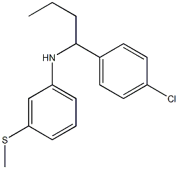 N-[1-(4-chlorophenyl)butyl]-3-(methylsulfanyl)aniline Struktur