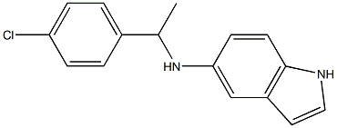 N-[1-(4-chlorophenyl)ethyl]-1H-indol-5-amine Struktur