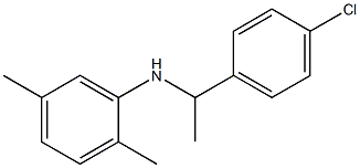 N-[1-(4-chlorophenyl)ethyl]-2,5-dimethylaniline Struktur