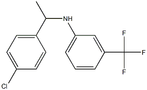 N-[1-(4-chlorophenyl)ethyl]-3-(trifluoromethyl)aniline Struktur