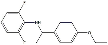 N-[1-(4-ethoxyphenyl)ethyl]-2,6-difluoroaniline Struktur