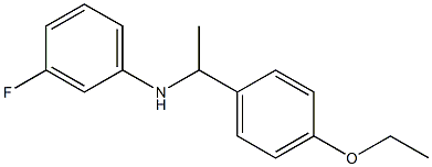 N-[1-(4-ethoxyphenyl)ethyl]-3-fluoroaniline Struktur