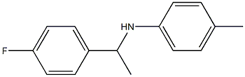 N-[1-(4-fluorophenyl)ethyl]-4-methylaniline Struktur