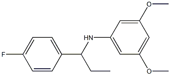 N-[1-(4-fluorophenyl)propyl]-3,5-dimethoxyaniline Struktur