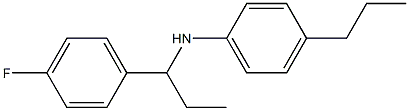 N-[1-(4-fluorophenyl)propyl]-4-propylaniline Struktur