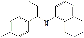 N-[1-(4-methylphenyl)propyl]-5,6,7,8-tetrahydronaphthalen-1-amine Struktur