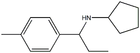 N-[1-(4-methylphenyl)propyl]cyclopentanamine Struktur