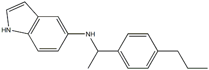 N-[1-(4-propylphenyl)ethyl]-1H-indol-5-amine Struktur