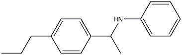 N-[1-(4-propylphenyl)ethyl]aniline Struktur