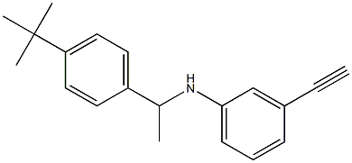 N-[1-(4-tert-butylphenyl)ethyl]-3-ethynylaniline Struktur