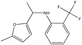 N-[1-(5-methylfuran-2-yl)ethyl]-2-(trifluoromethyl)aniline Struktur