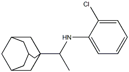 N-[1-(adamantan-1-yl)ethyl]-2-chloroaniline Struktur