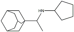 N-[1-(adamantan-1-yl)ethyl]cyclopentanamine Struktur