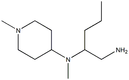 N-[1-(aminomethyl)butyl]-N-methyl-N-(1-methylpiperidin-4-yl)amine Struktur