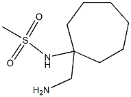 N-[1-(aminomethyl)cycloheptyl]methanesulfonamide Struktur