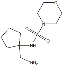 N-[1-(aminomethyl)cyclopentyl]morpholine-4-sulfonamide Struktur