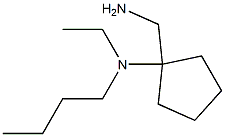 N-[1-(aminomethyl)cyclopentyl]-N-butyl-N-ethylamine Struktur