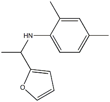 N-[1-(furan-2-yl)ethyl]-2,4-dimethylaniline Struktur