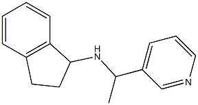 N-[1-(pyridin-3-yl)ethyl]-2,3-dihydro-1H-inden-1-amine Struktur