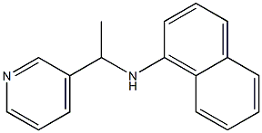 N-[1-(pyridin-3-yl)ethyl]naphthalen-1-amine Struktur